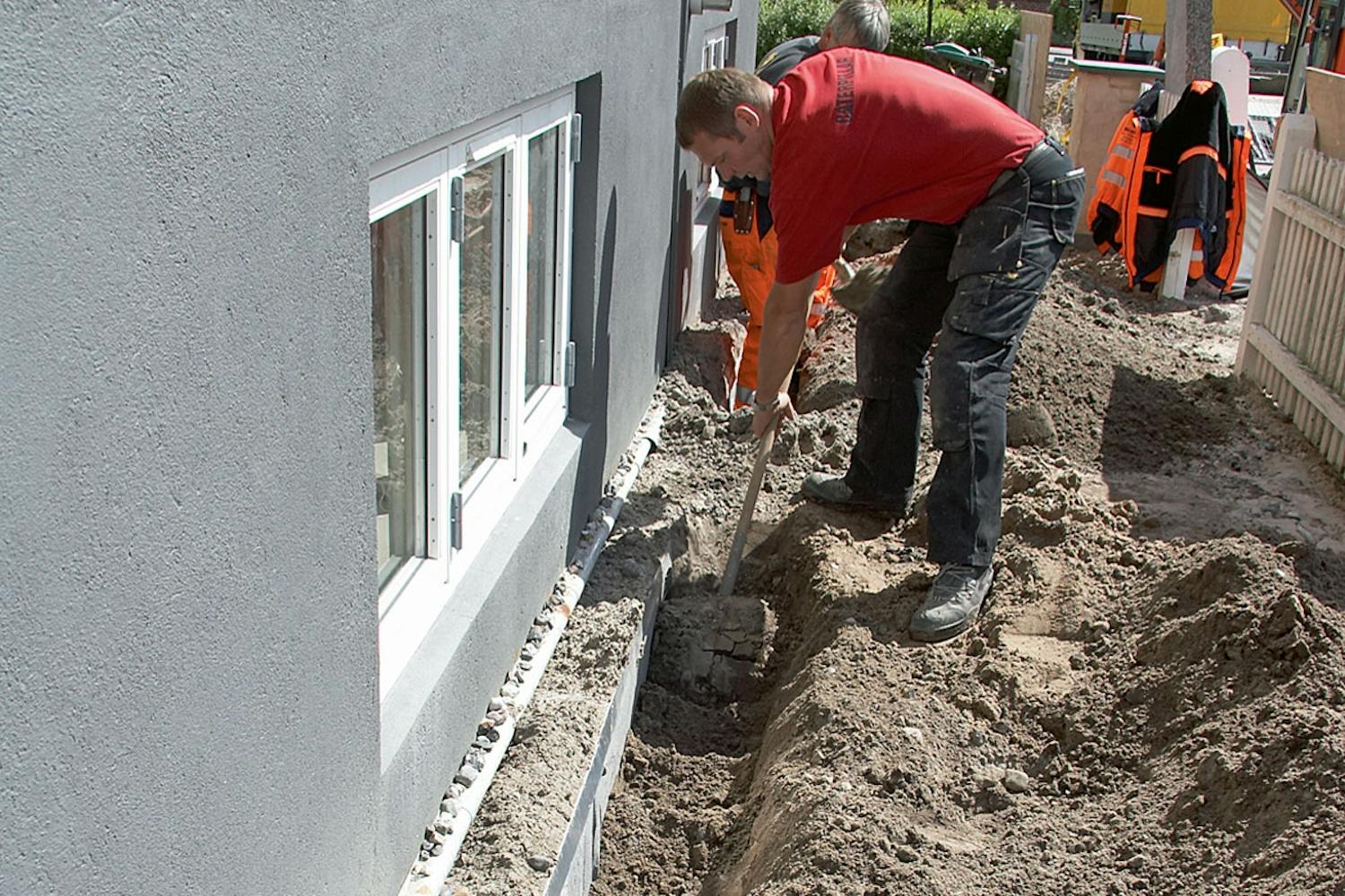 Drenering rundt hus Drenering rundt hus